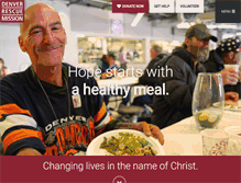 Tablet Screenshot of denverrescuemission.org